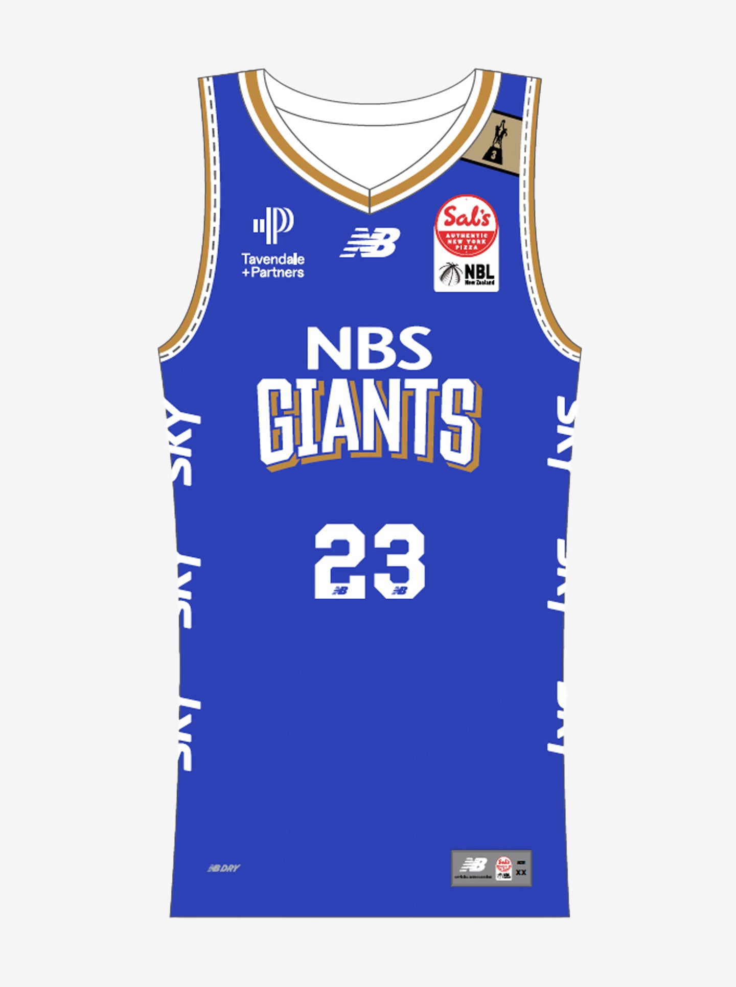 NZNBL Nelson Giants Home Singlet Youth