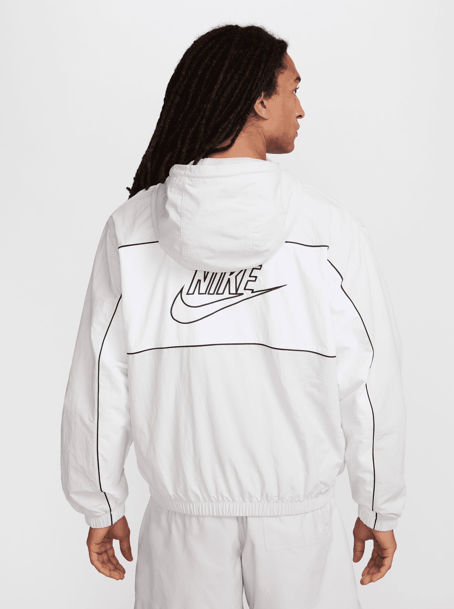 white nike raincoat