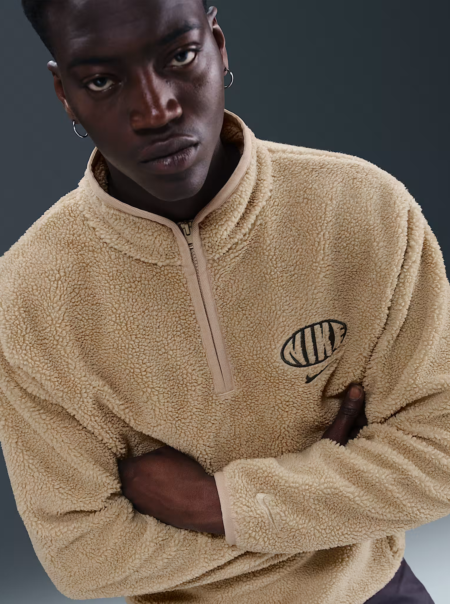 1/4 Zip Sherpa Track Top