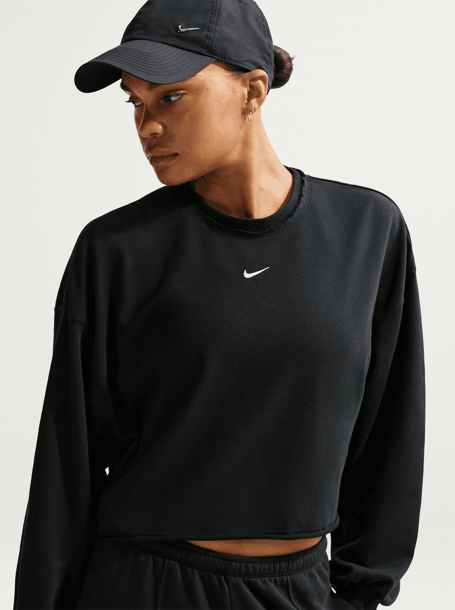 French Terry Crew-Neck Sweatshirt