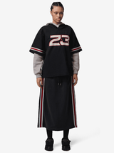 Woven Jersey Top