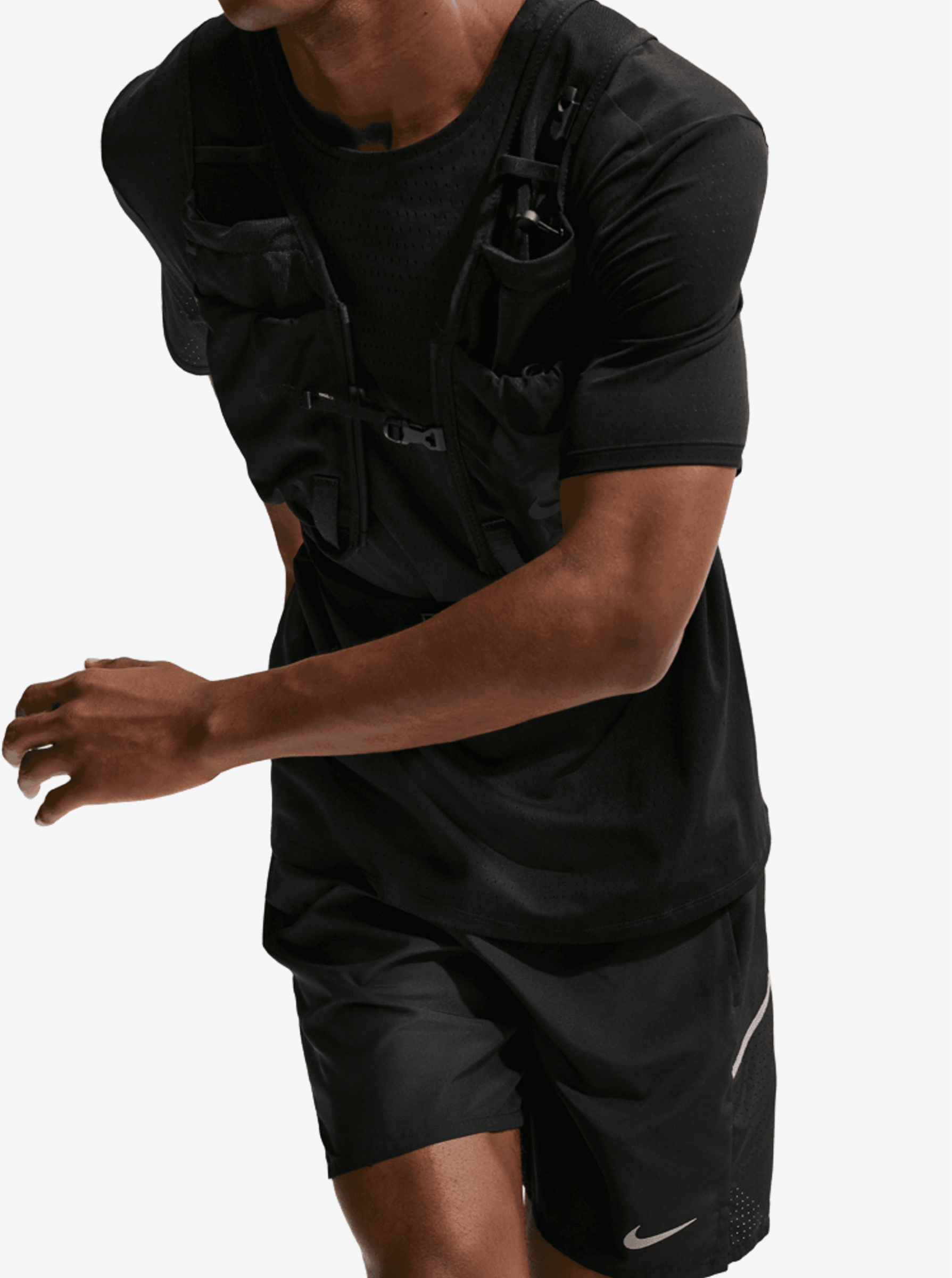 Nike M DF MILER 7IN 2IN1 Short - Black/Black/Reflective Silv