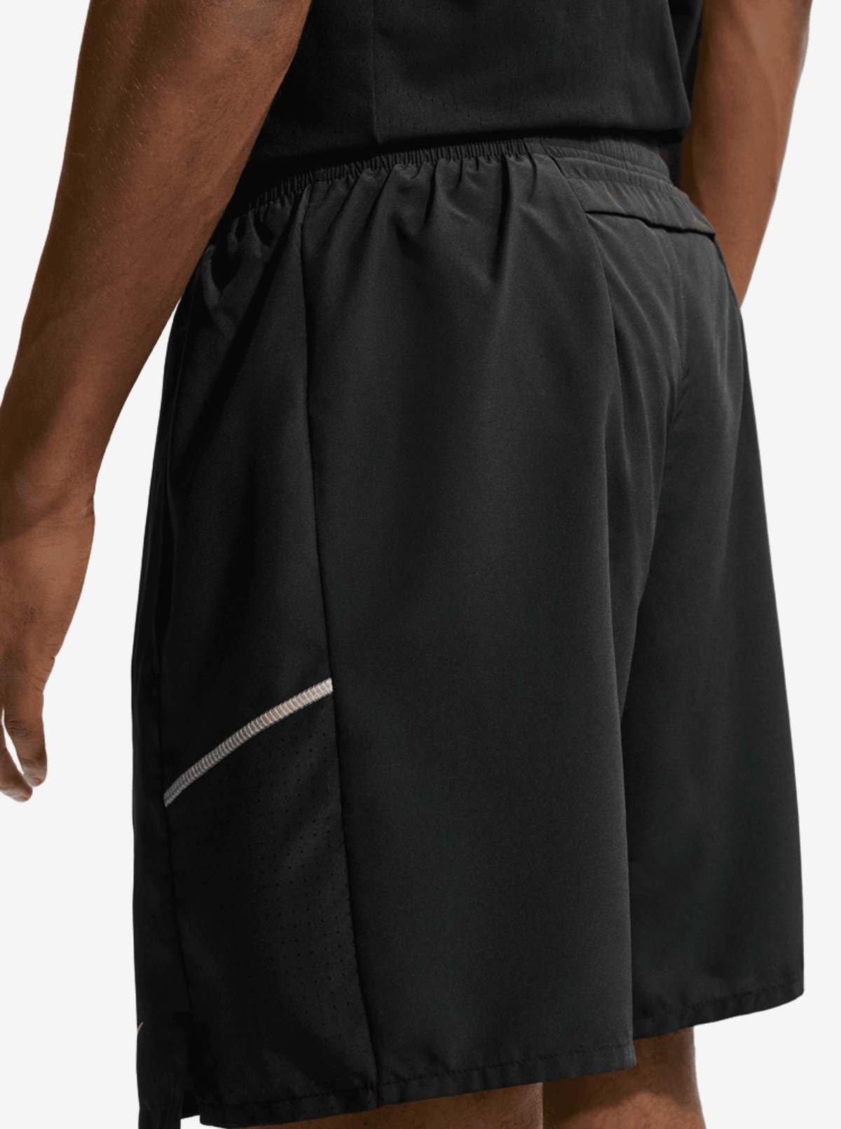 Nike M DF MILER 7IN 2IN1 Short - Black/Black/Reflective Silv