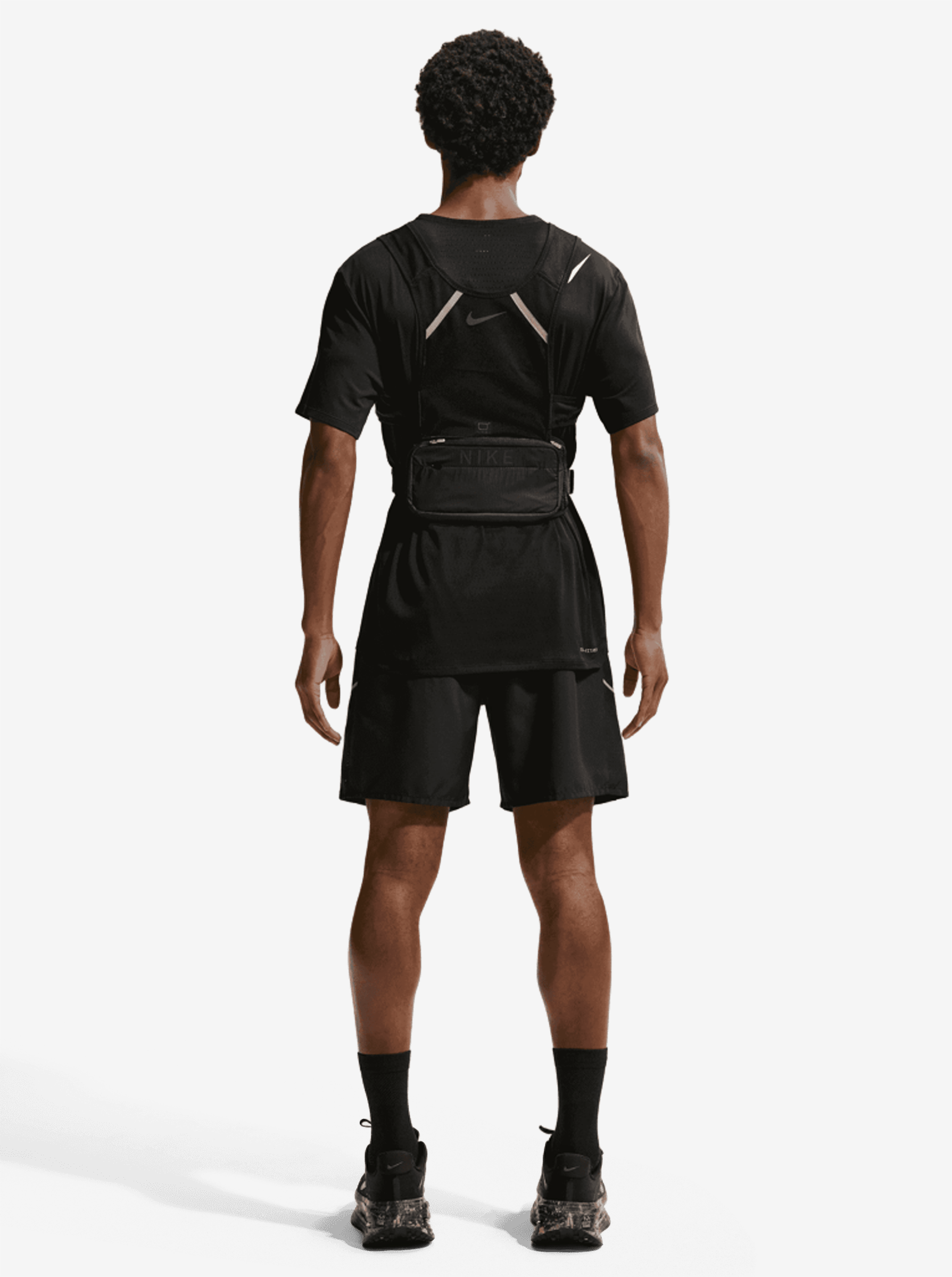 Nike M DF MILER 7IN 2IN1 Short - Black/Black/Reflective Silv