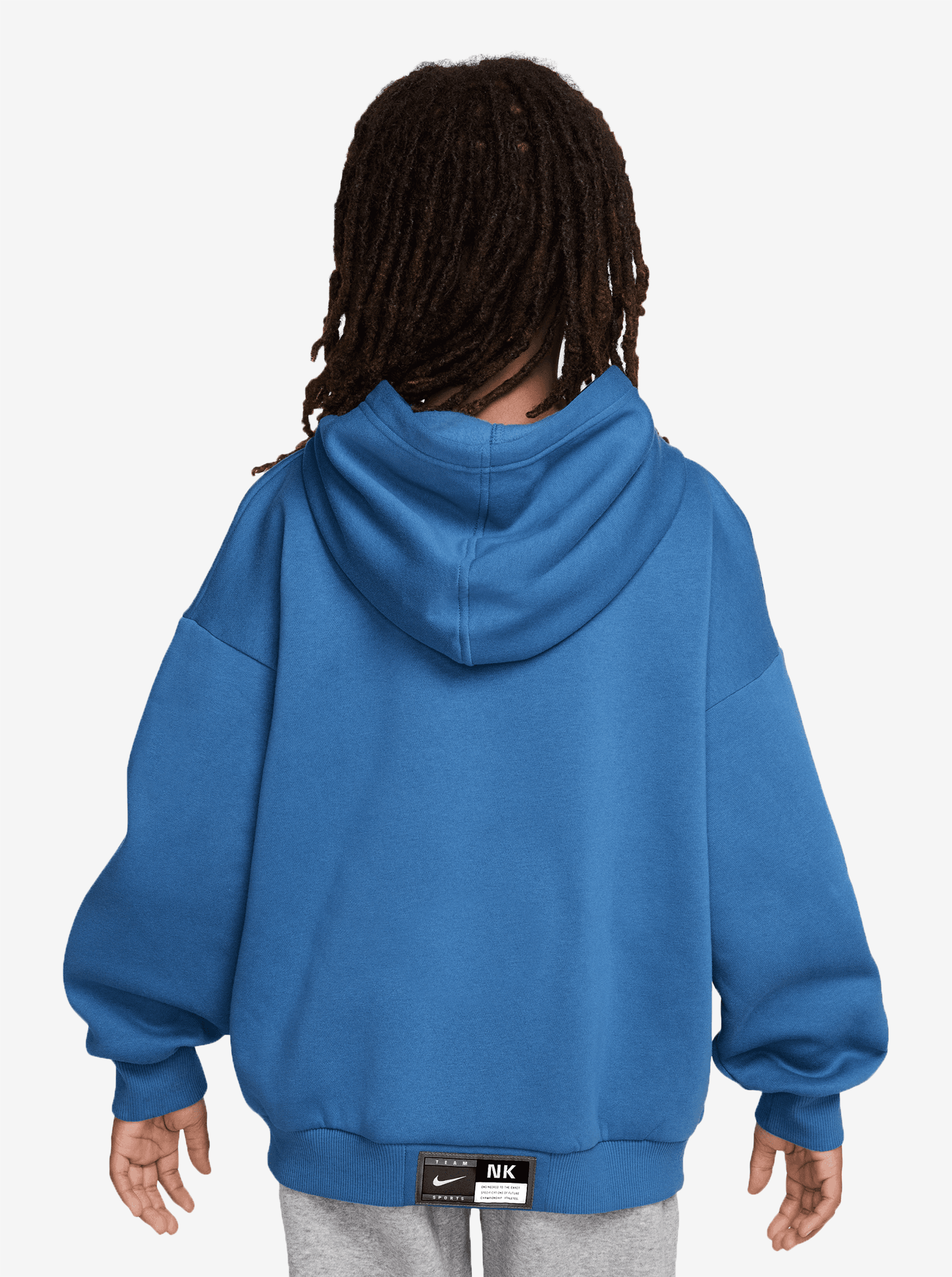 Oversized Fleece Basketball Hoodie Kids