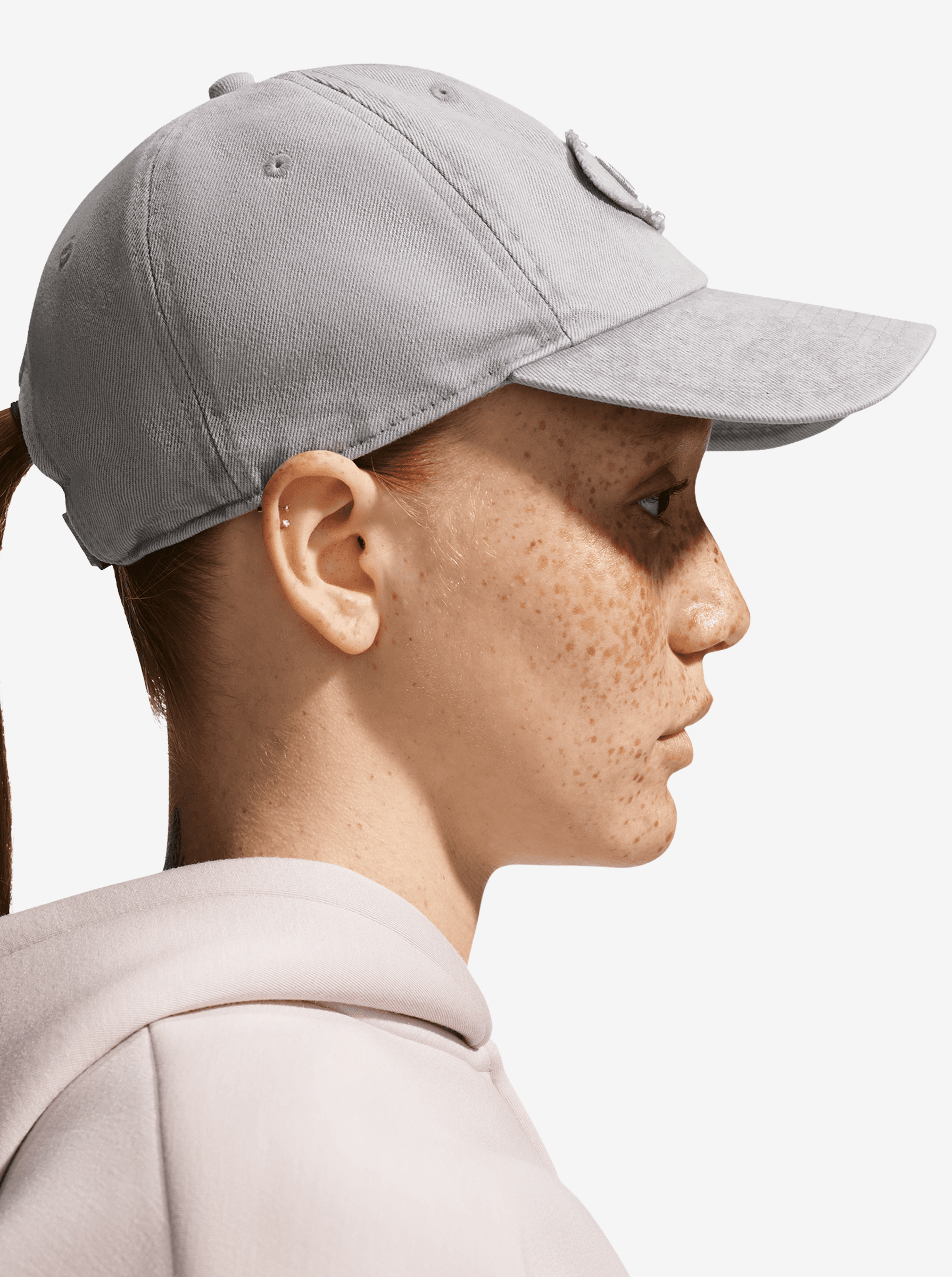Unstructured Denim Patch Cap