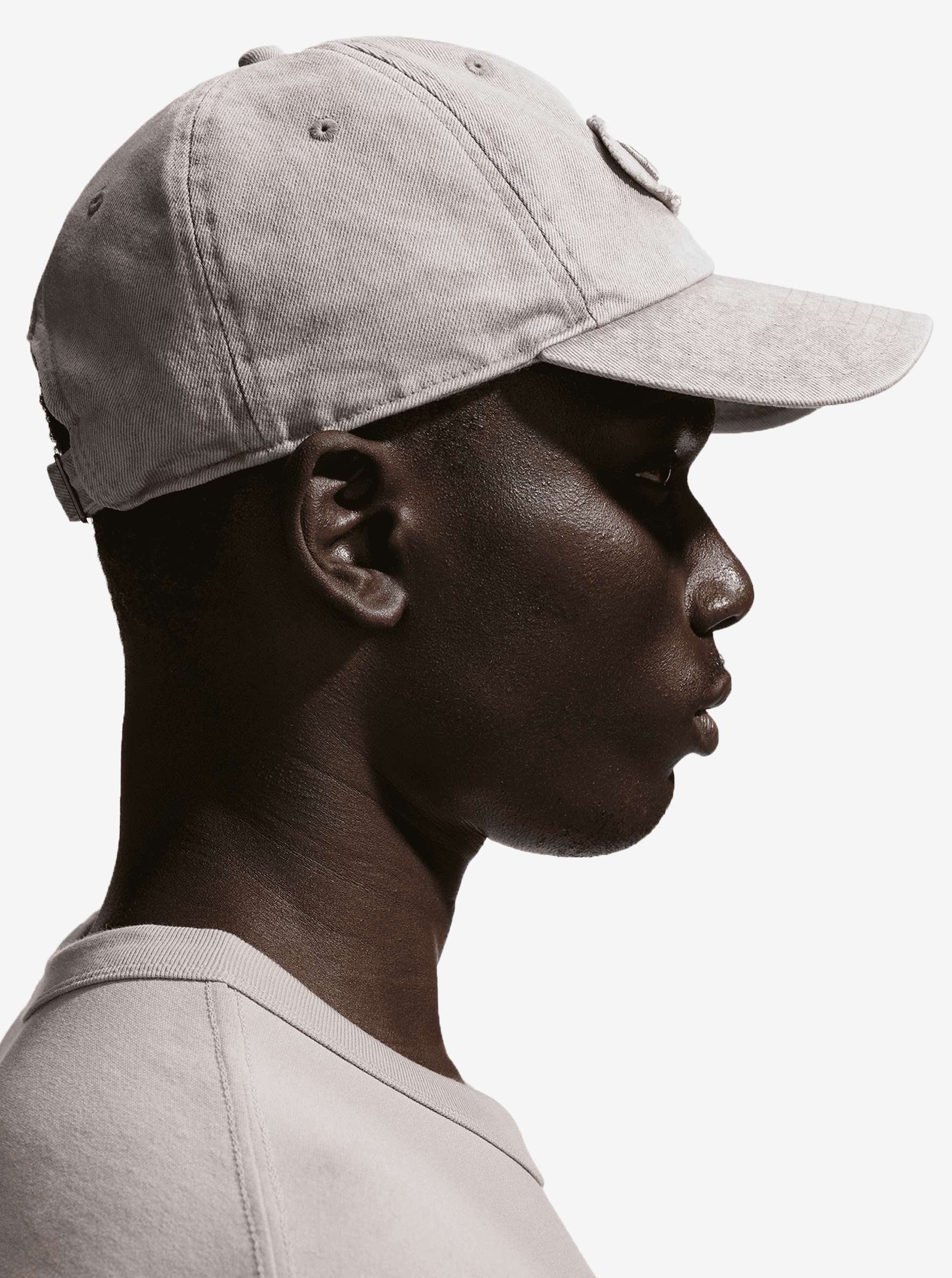 Unstructured Denim Patch Cap