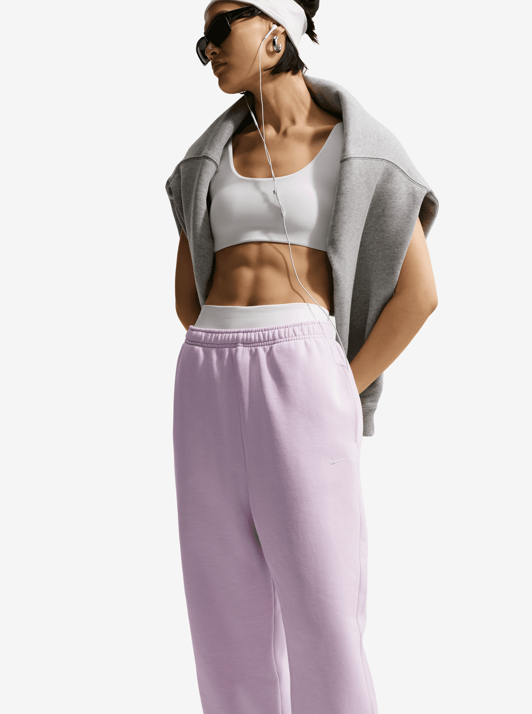 High-Rise Oversized Cuffed Pants