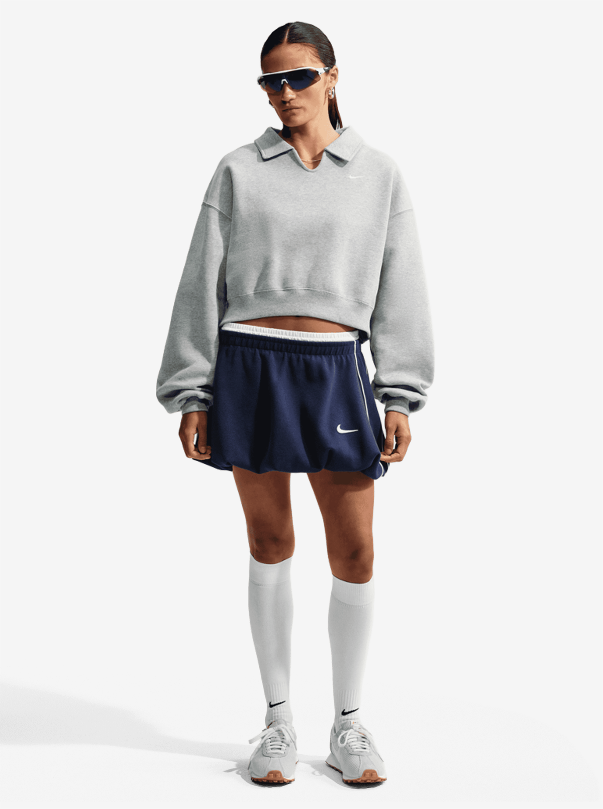 Studio Fleece Medium Weight Cropped Polo