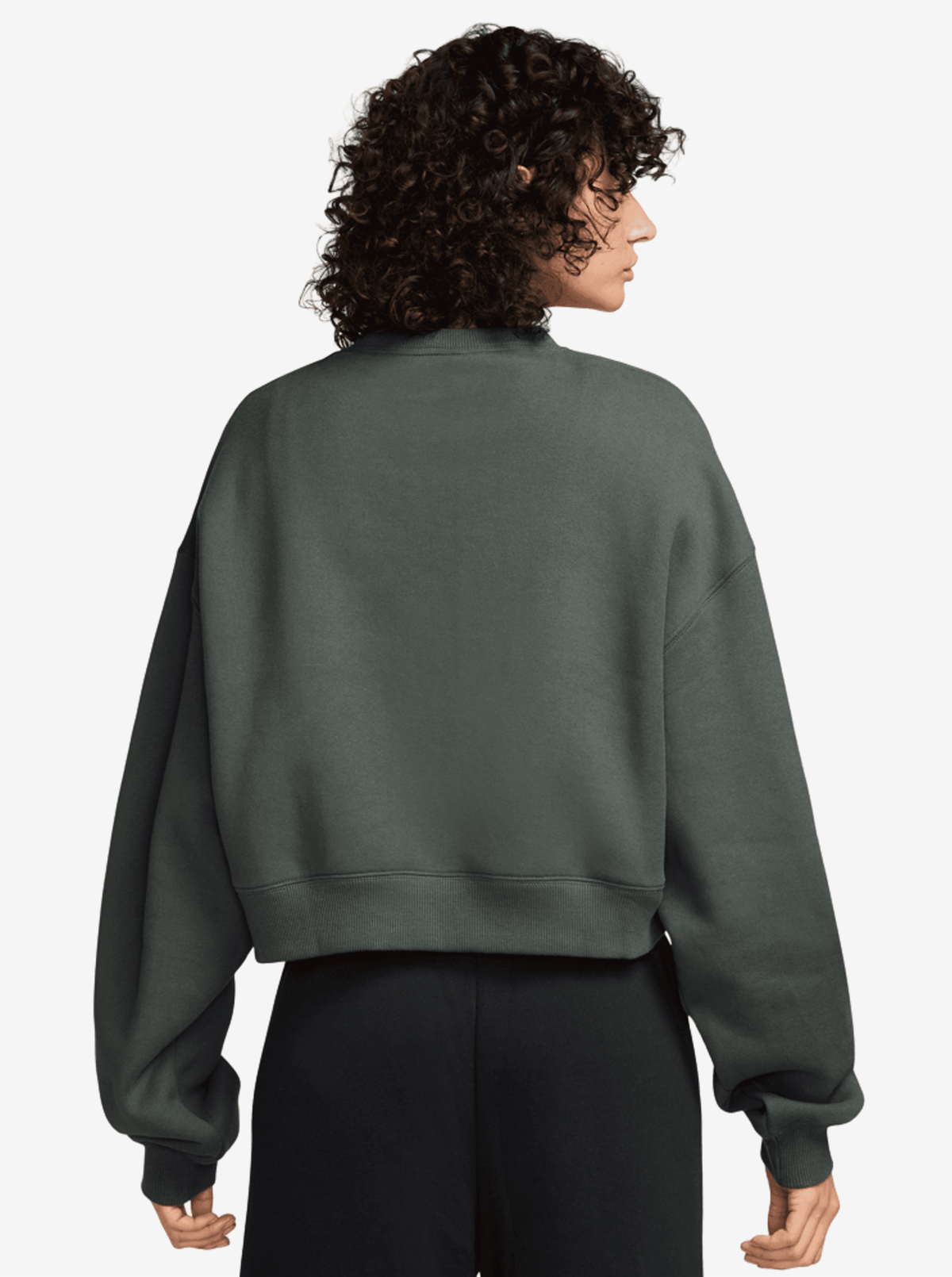 Studio Fleece Oversized Cropped Crew