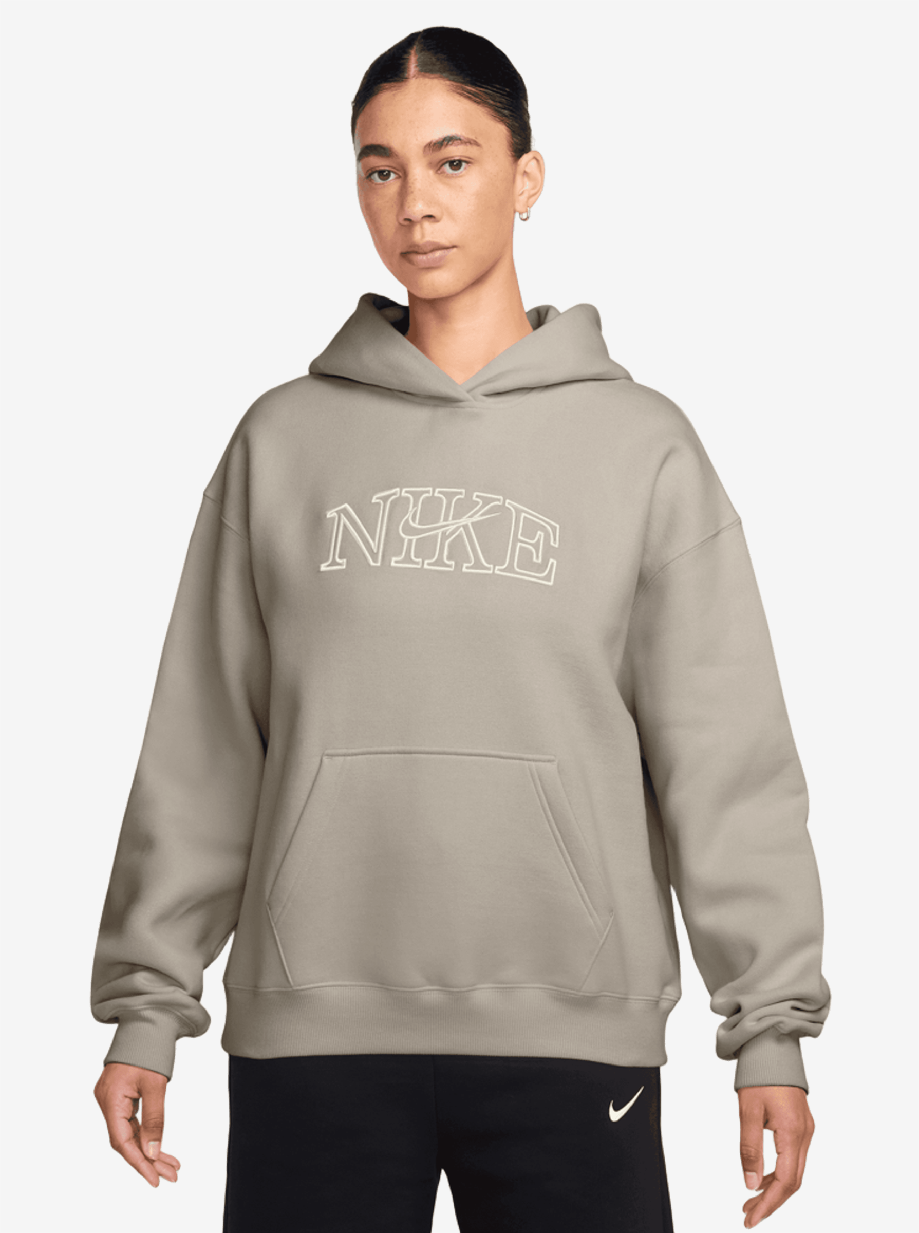 Oversized Pullover Logo Hoodie