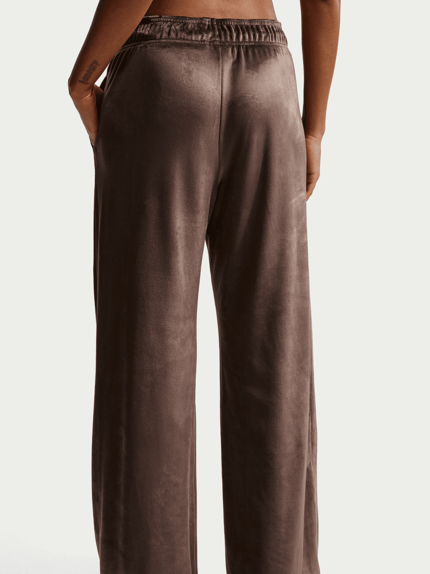 High-Rise Velour Pants