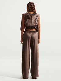 High-Rise Velour Pants