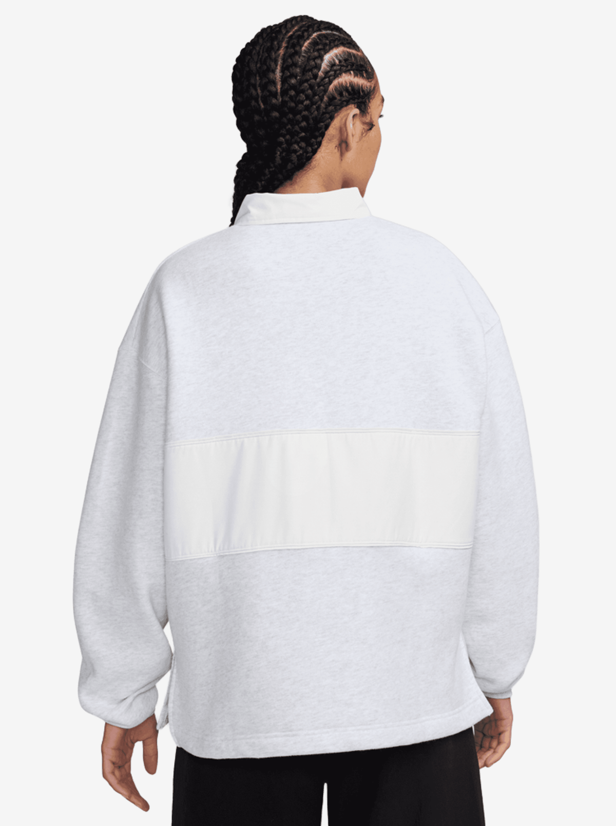 Studio Fleece Oversized Rugby Shirt