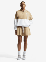 Oversized Poplin 1/2-Zip Jacket