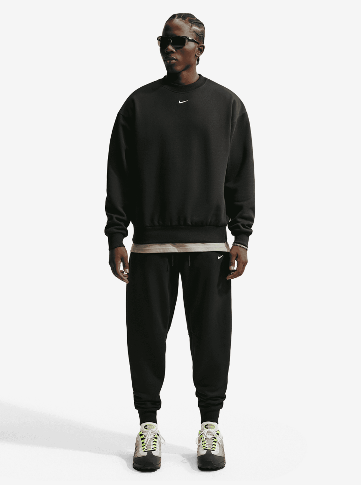 Solo Swoosh Fleece Crew-Neck Sweatshirt