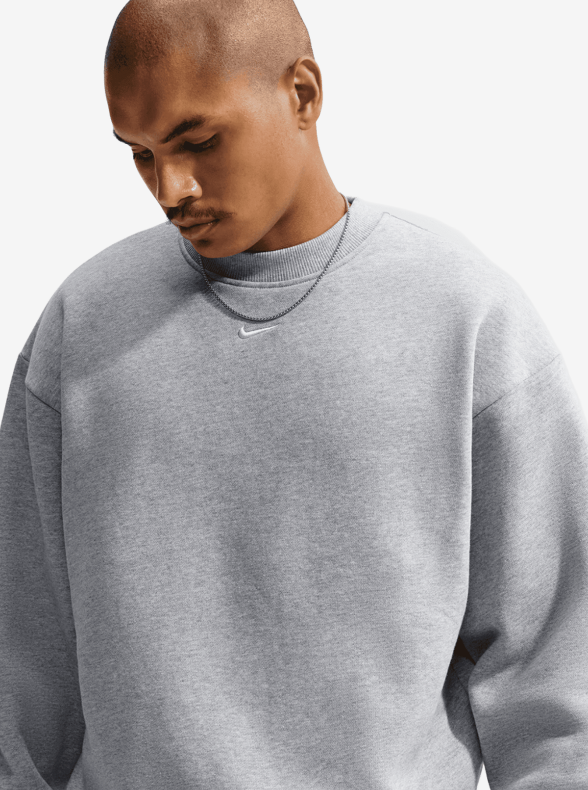 Solo Swoosh Fleece Crew-Neck Sweatshirt
