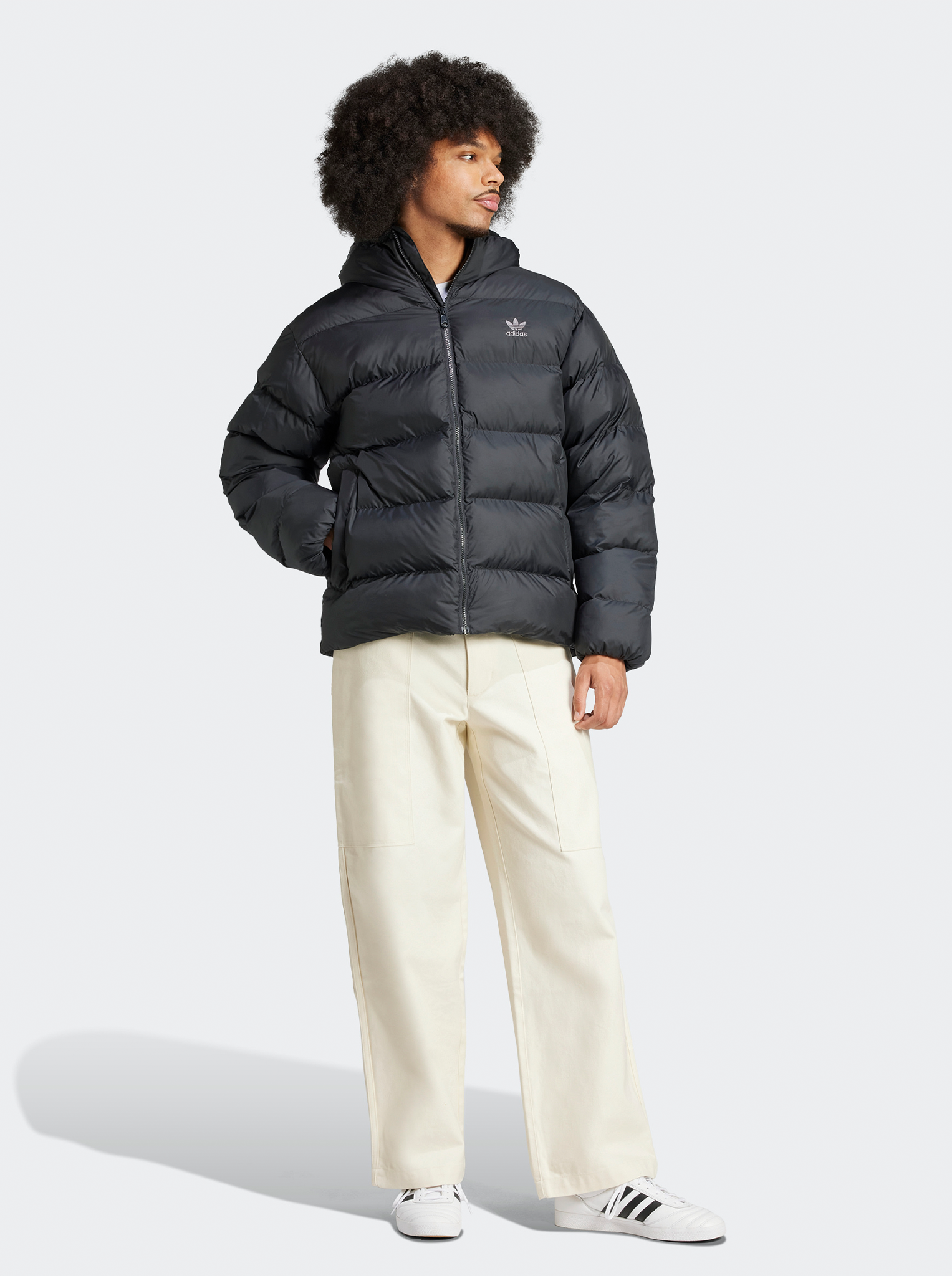 Tonal Hooded Puffer Jacket