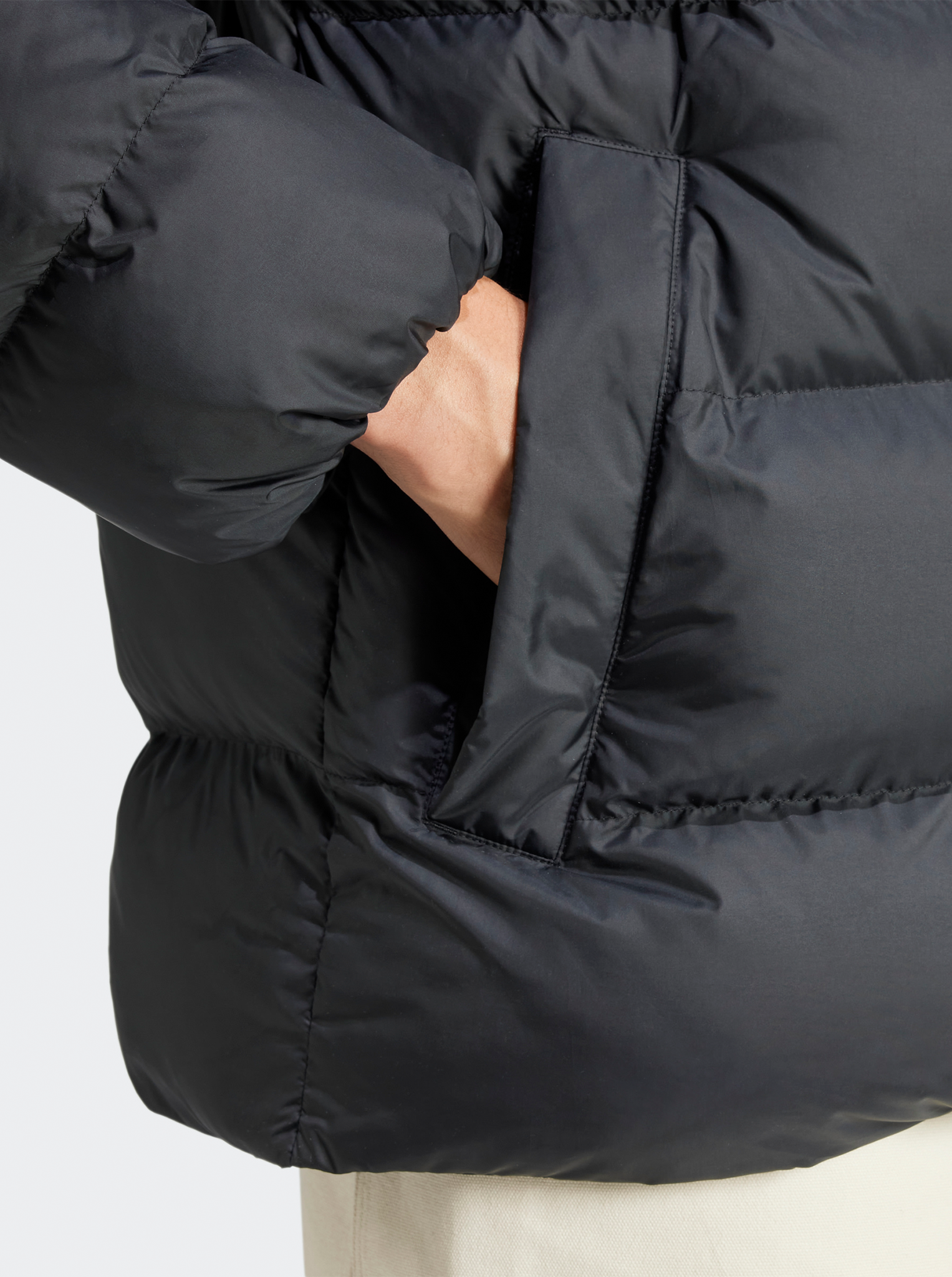 Tonal Hooded Puffer Jacket