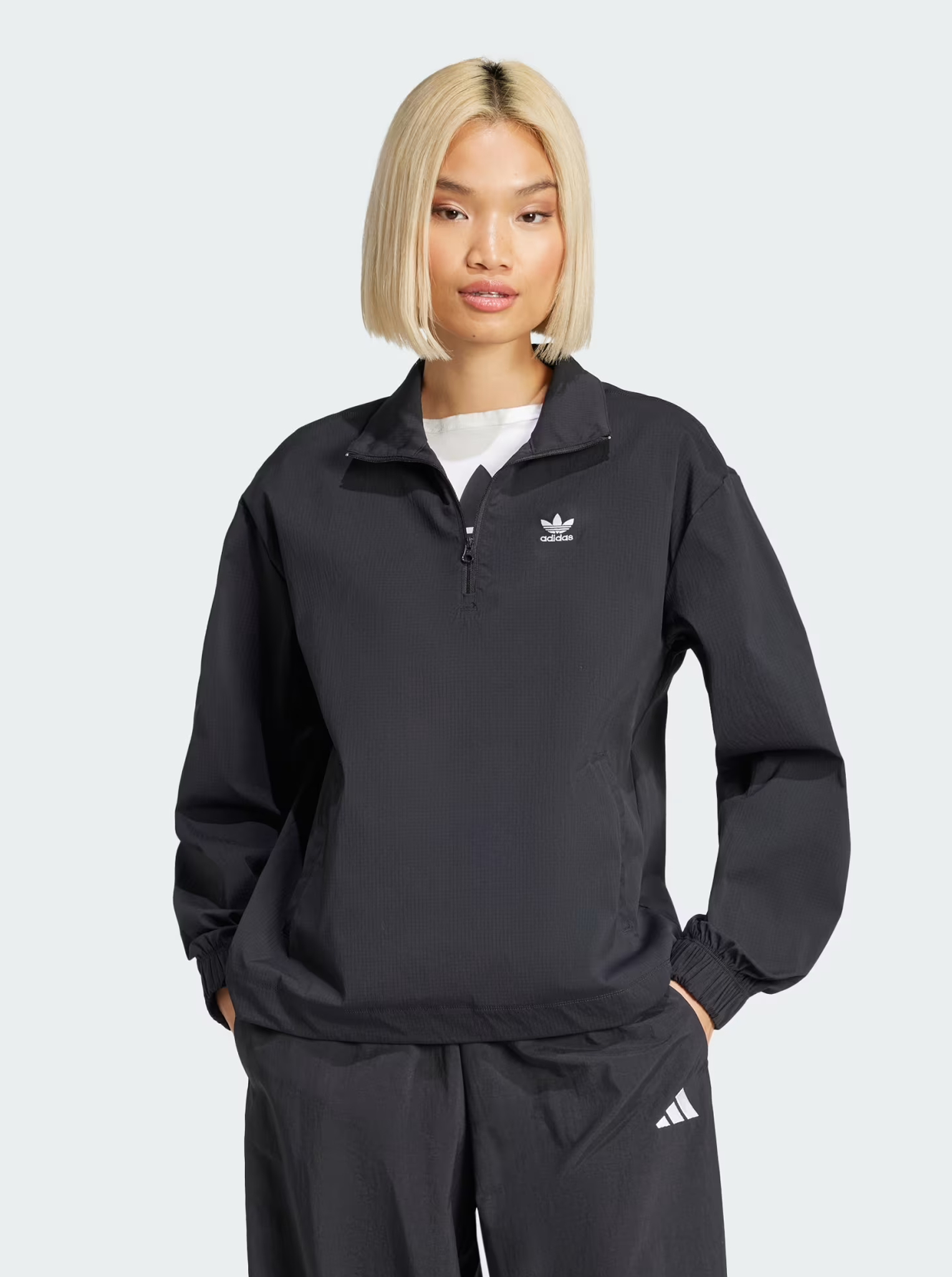 Essentials Ripstop 1/2 Zip Track Top – Stirling Sports Essentials Ripstop 1/2 Zip Track Top – Stirling Sports