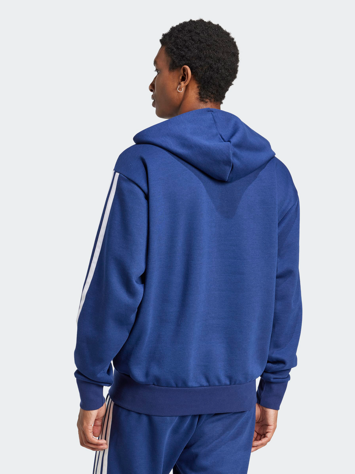 Essentials Three Stripes Fleece Hoodie