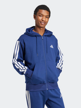 Essentials Three Stripes Fleece Hoodie