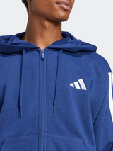 Essentials Three Stripes Fleece Hoodie