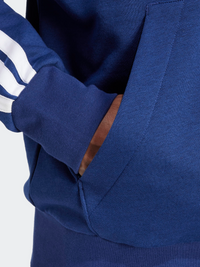 Essentials Three Stripes Fleece Hoodie