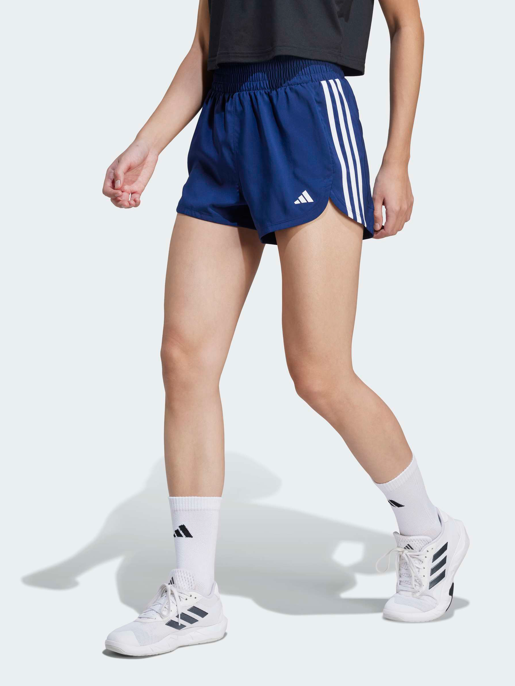 Pacer Training 3-Stripes Woven High Rise Shorts