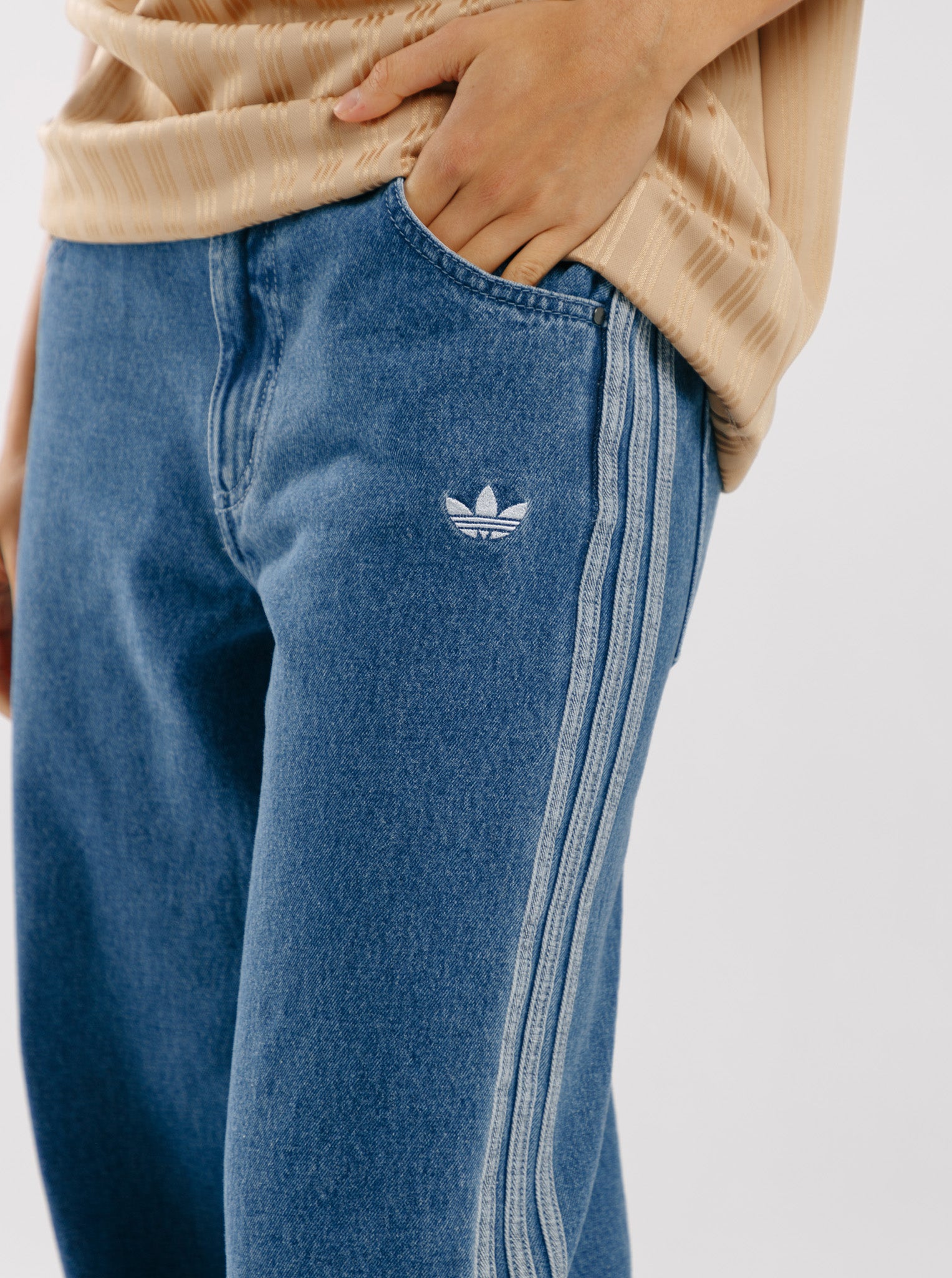 Adicolor Denim 3-Stripes Track Pants