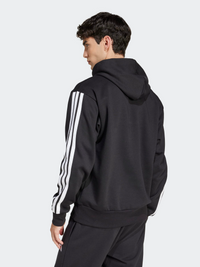 Essentials Three Stripes Fleece Hoodie