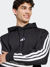 Essentials Three Stripes Fleece Hoodie