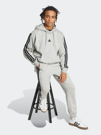 Essentials Three Stripes Fleece Hoodie