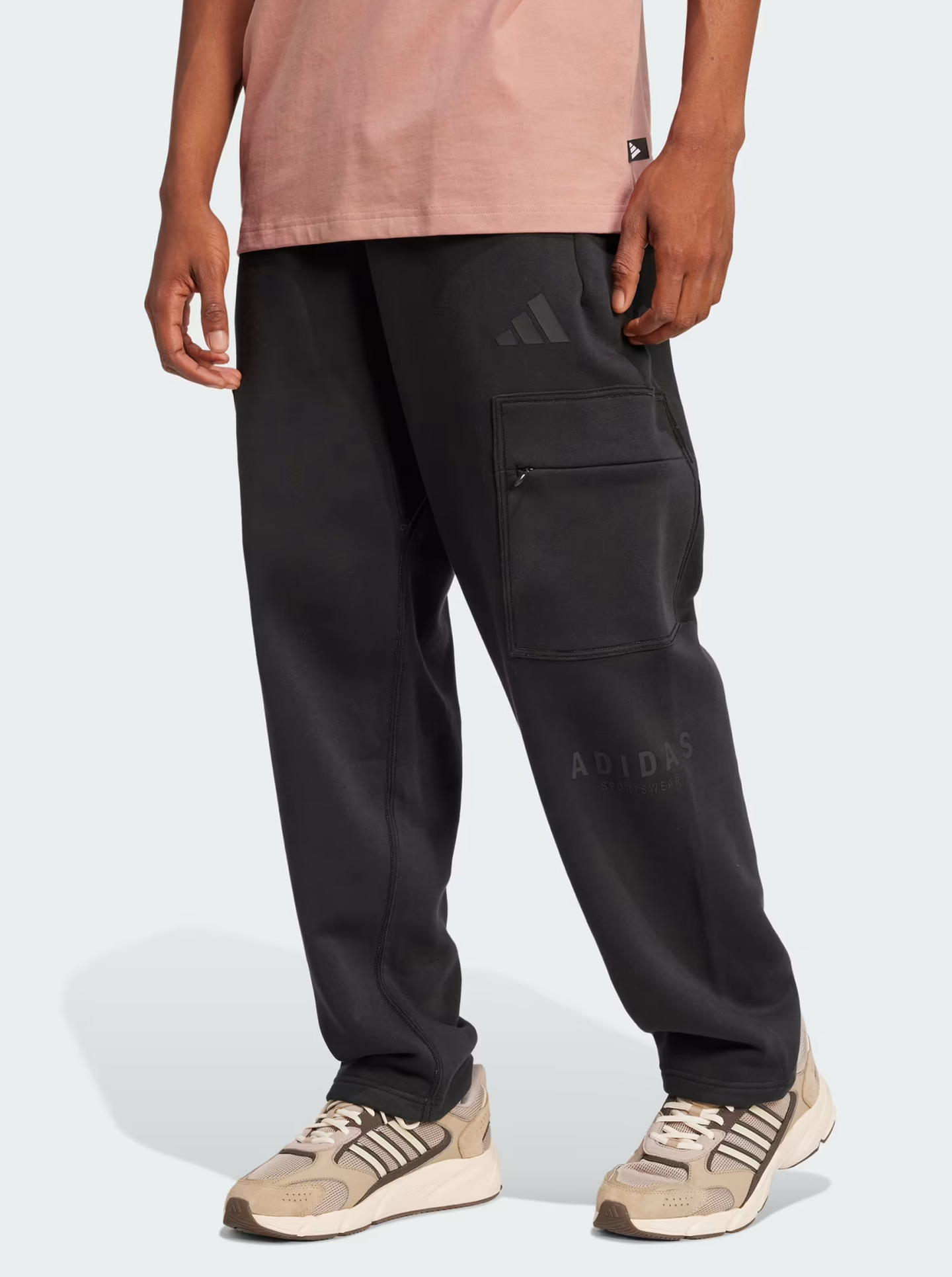 All SZN Fleece Graphic Loose Cargo Pants