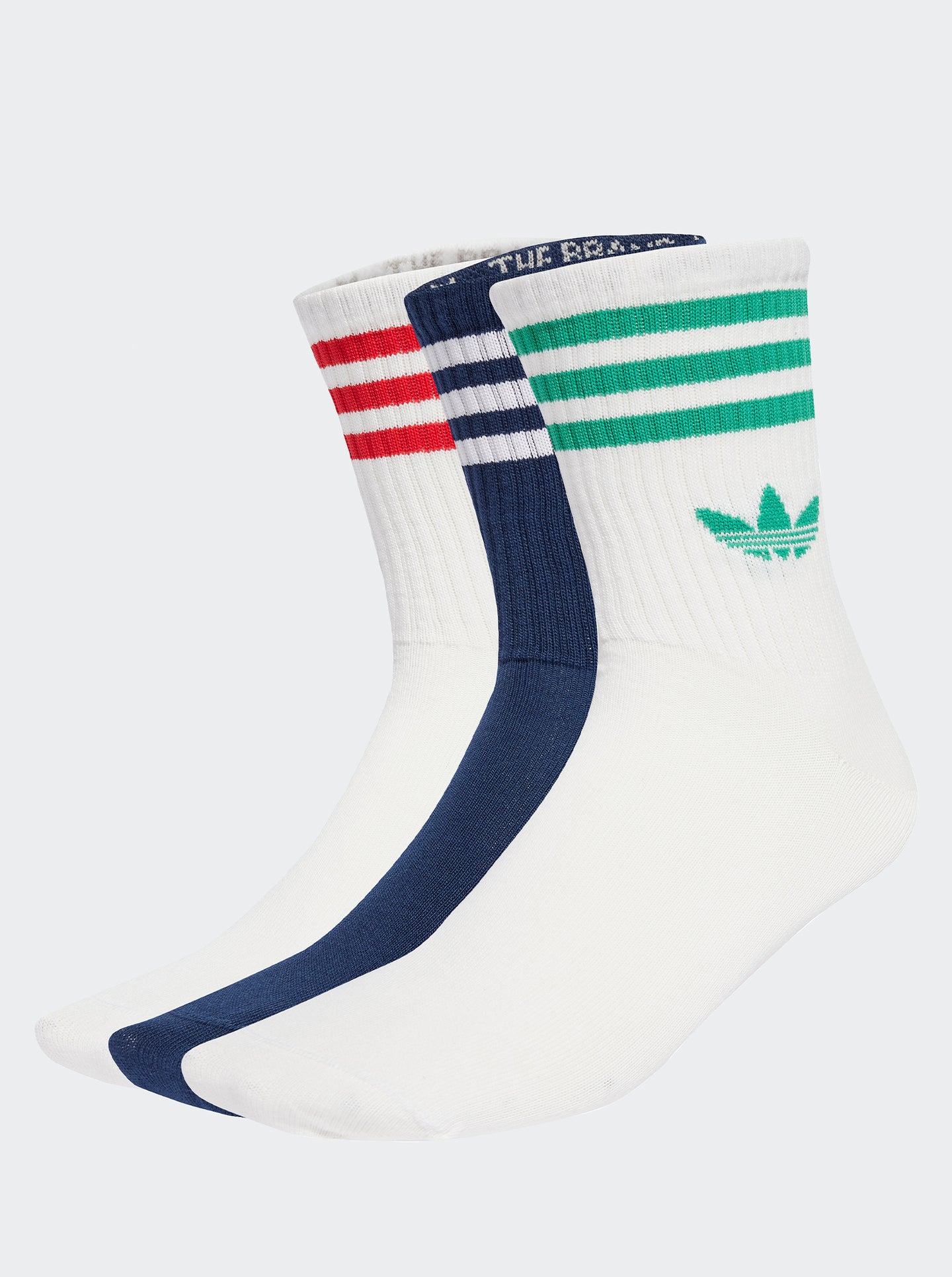 3-Stripes Crew Socks 3 Pairs