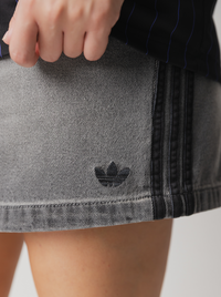 3 Stripes Denim Mini Skirt