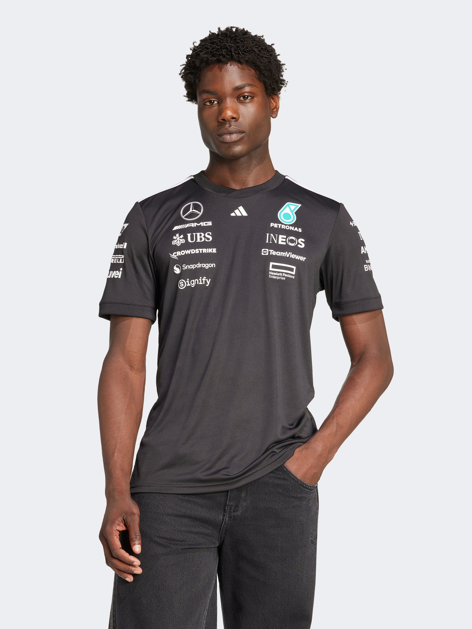 Mercedes AMG Petronas Formula One Team Black Driver Jersey