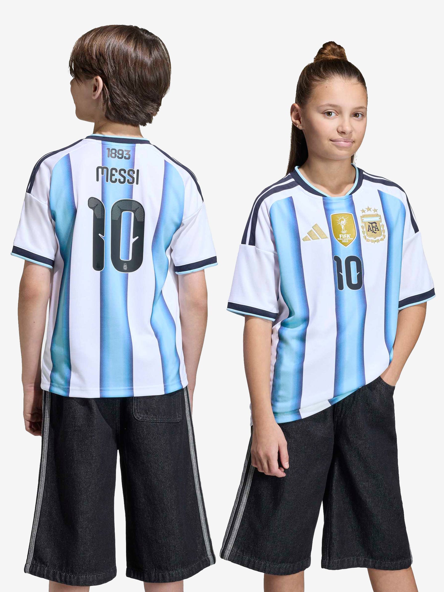 Argentina 26 Home Replica Messi Jersey Youth