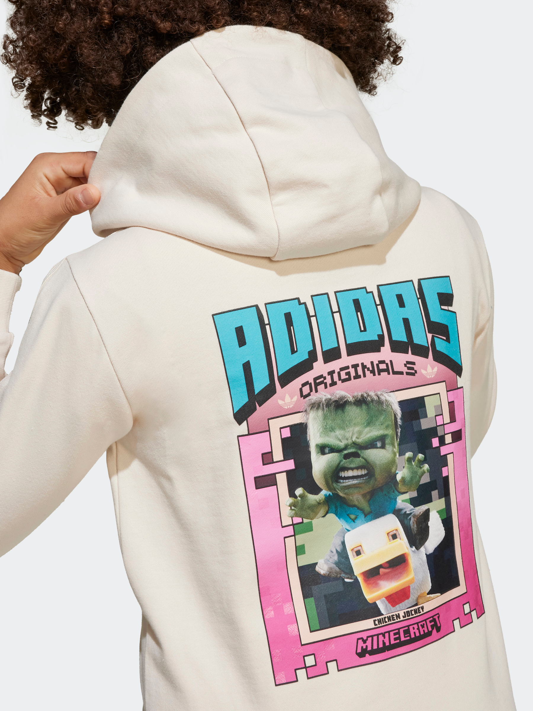 話題沸騰！☆アディダス☆Originals x Minecraft Graphic Hoodie adidas Originals x Minecraft Graphic Hoodie Black - SS25 - US