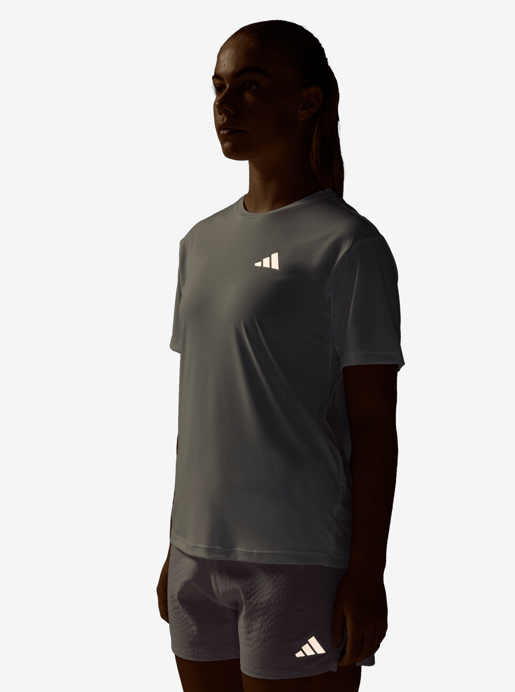 Adidas W Run Ess Tee - White