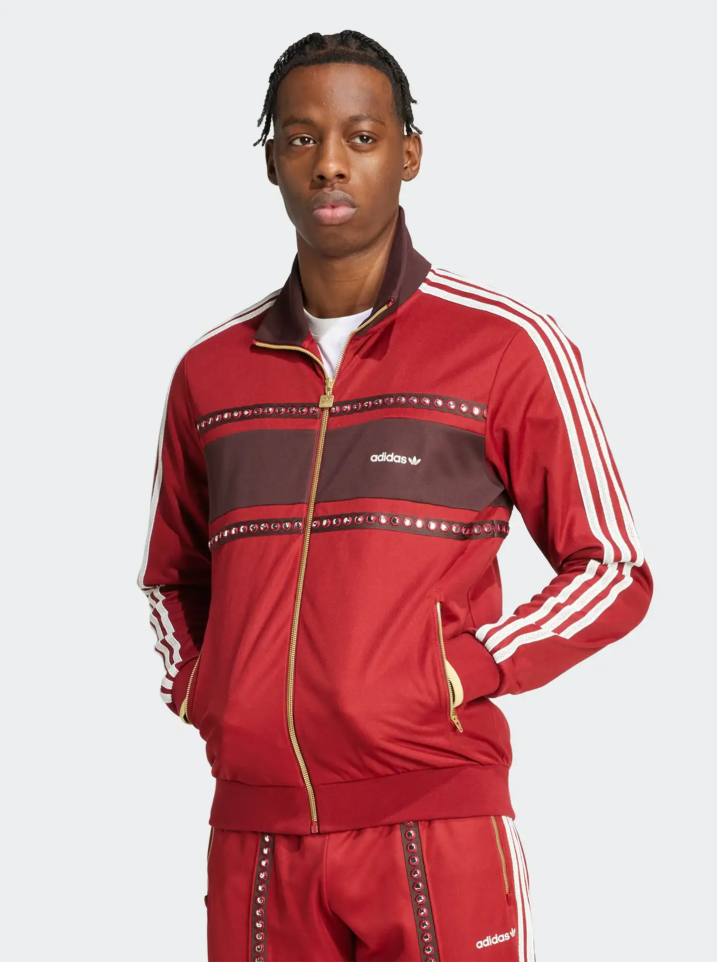 Retro Sports Cricket-Inspired Track Top