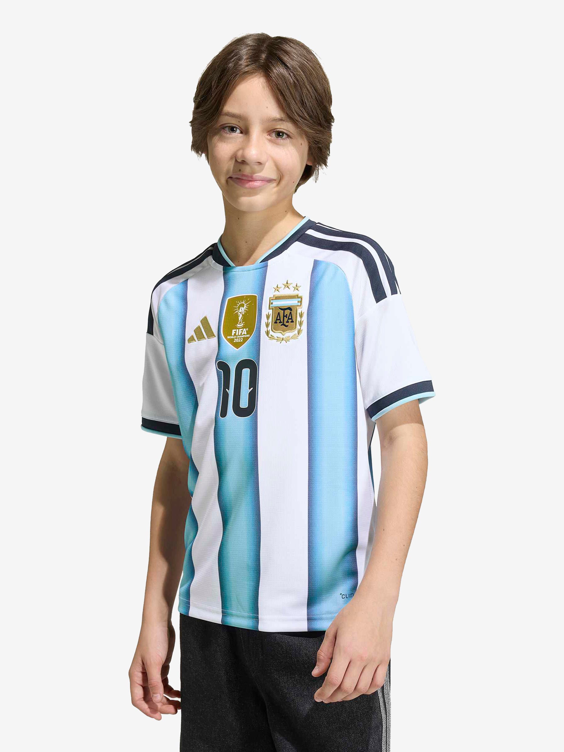 Argentina 26 Home Replica Messi Jersey Youth