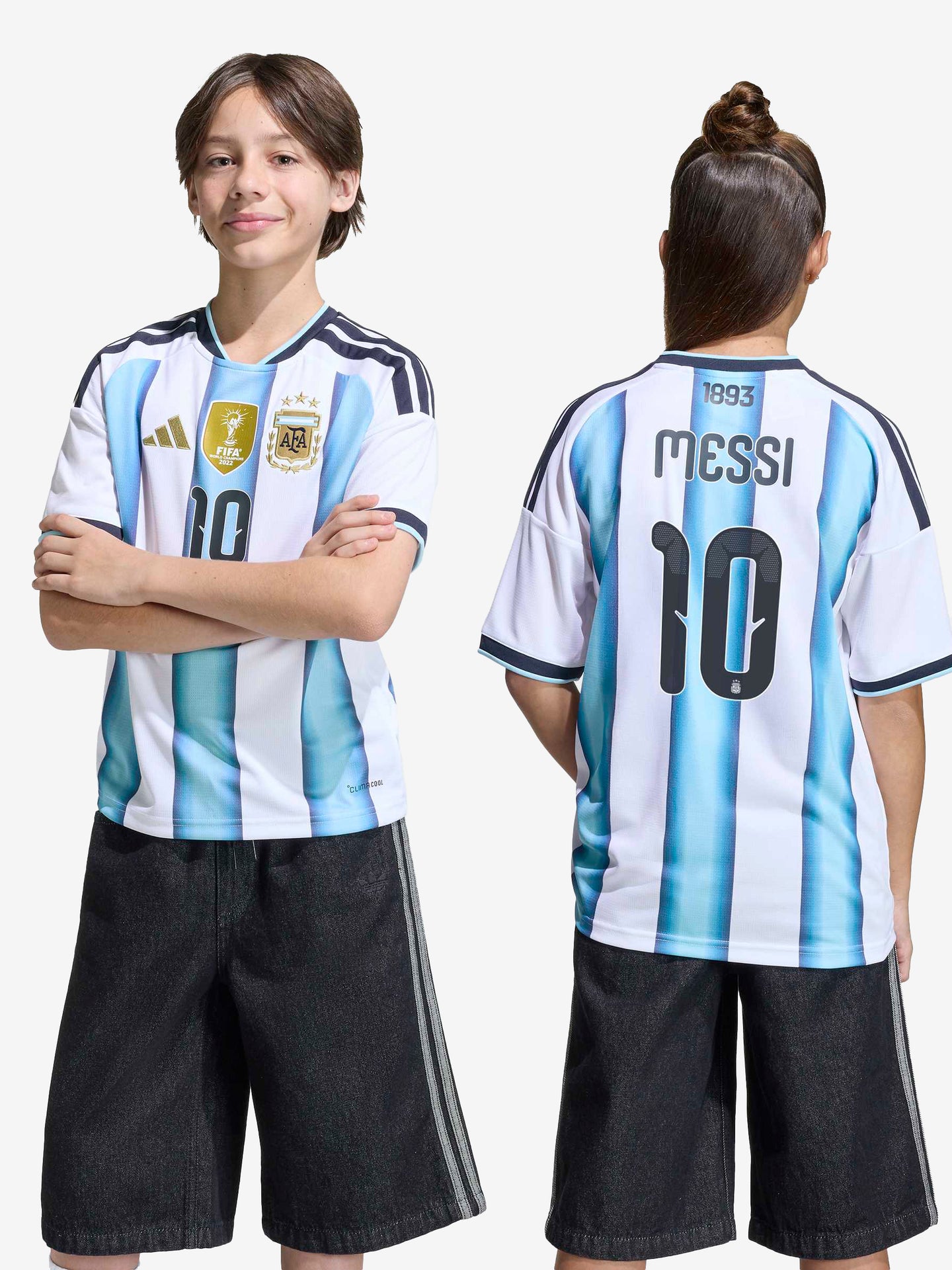Argentina 26 Home Replica Messi Jersey Youth