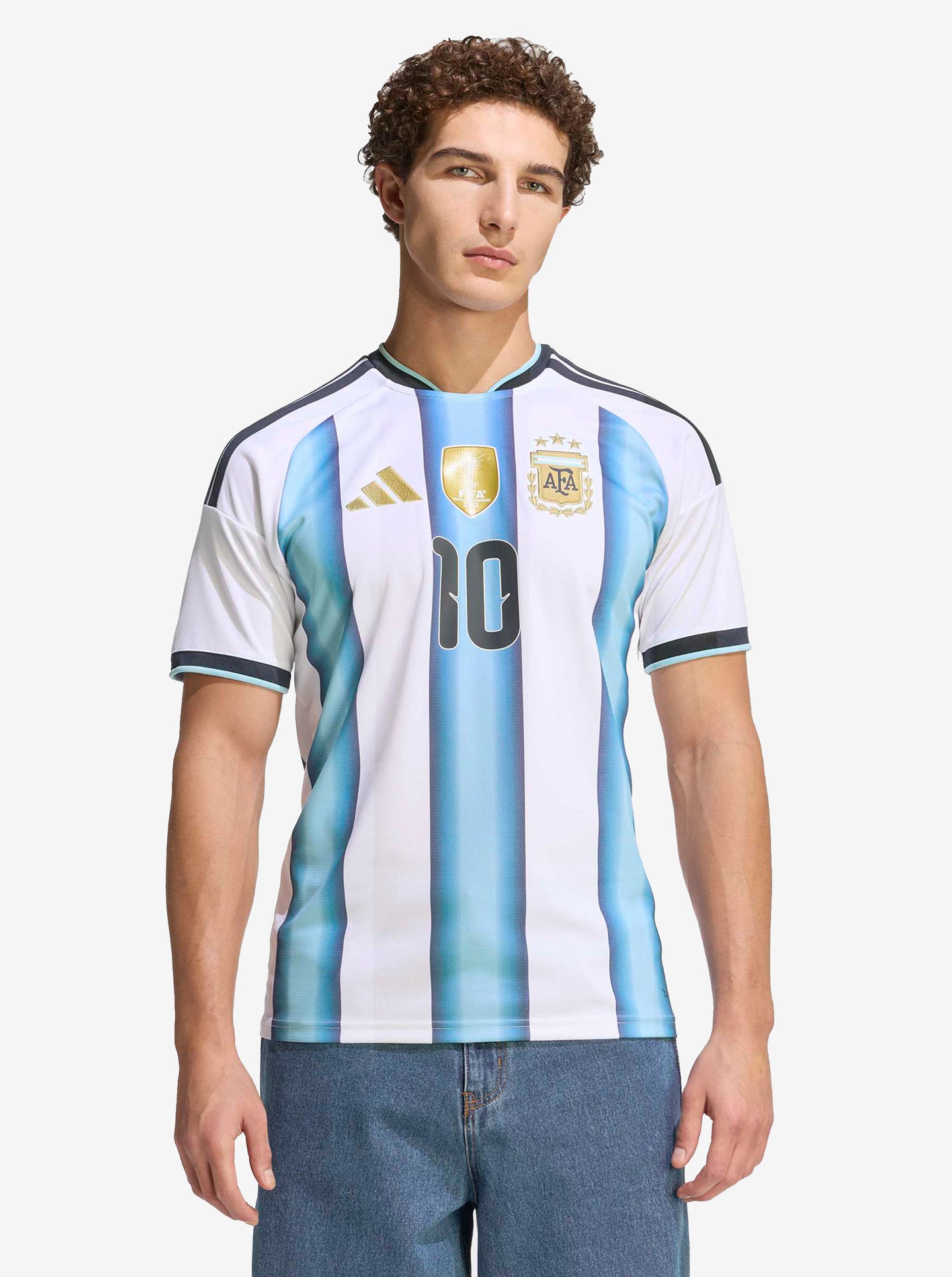Argentina 26 Home Replica Messi Jersey