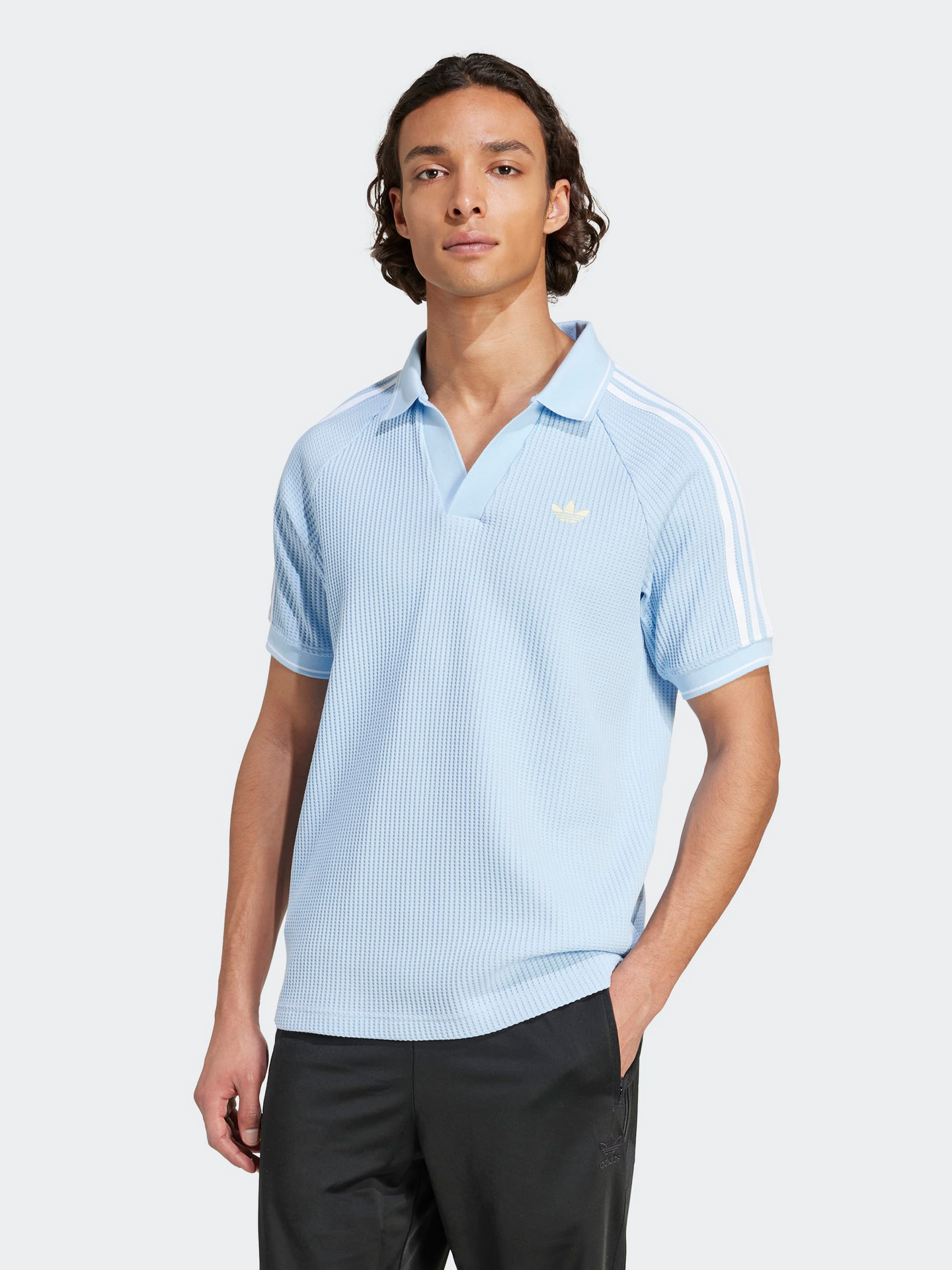 Waffle Knit Polo Shirt
