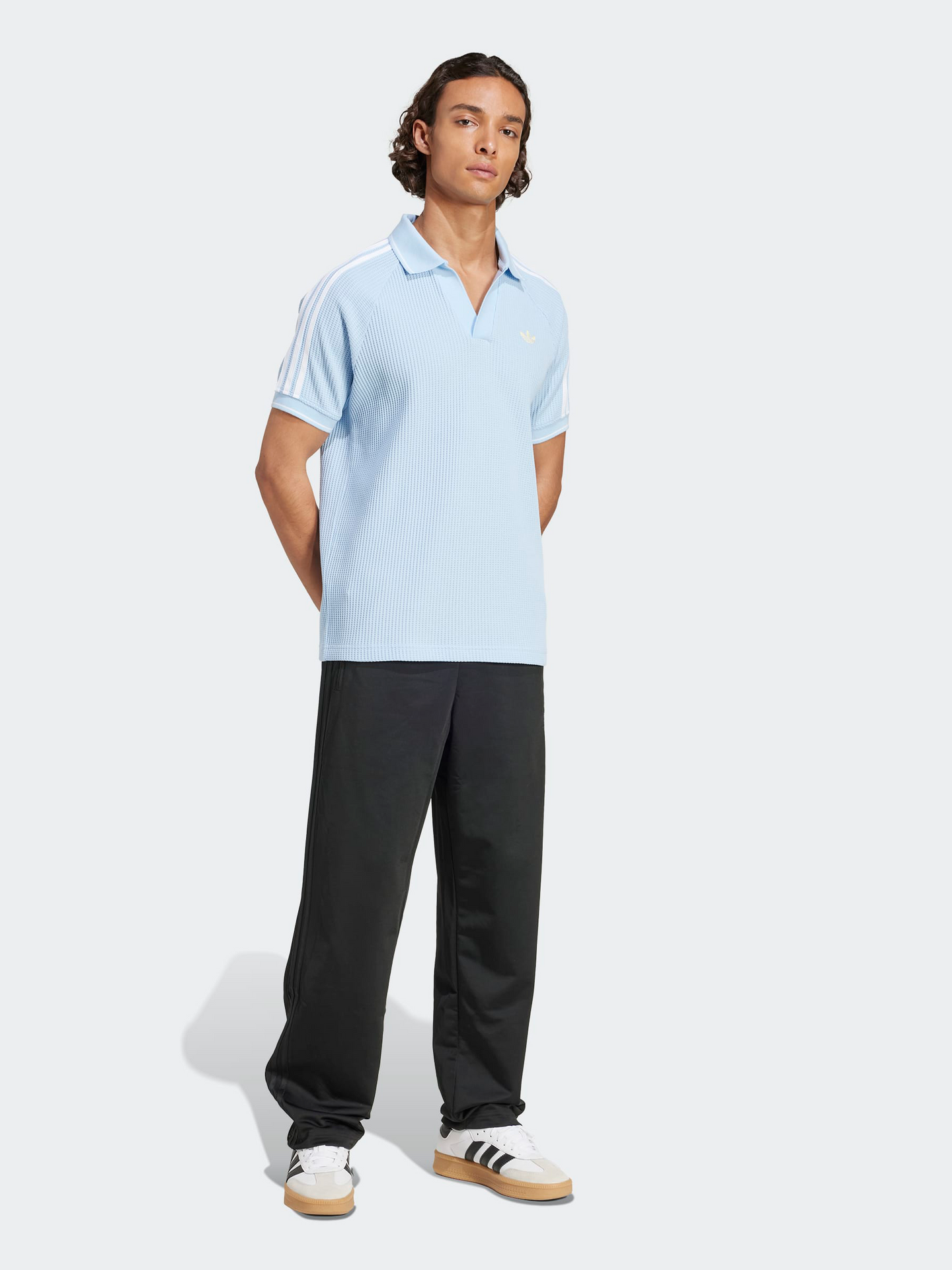 Waffle Knit Polo Shirt
