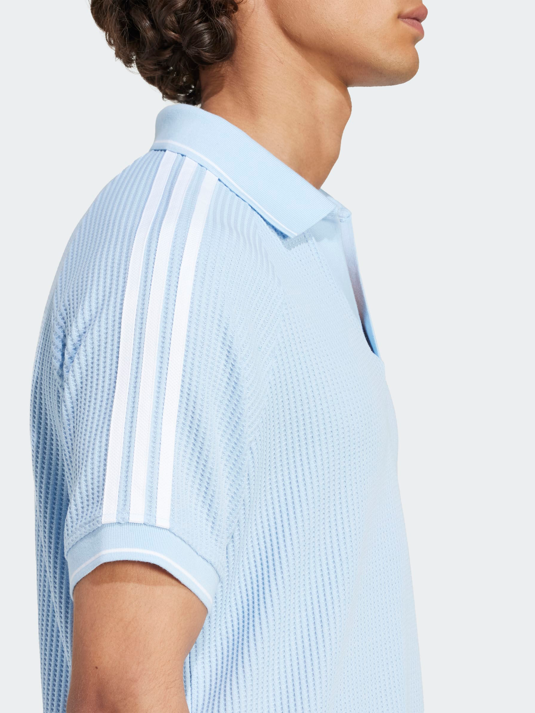 Waffle Knit Polo Shirt