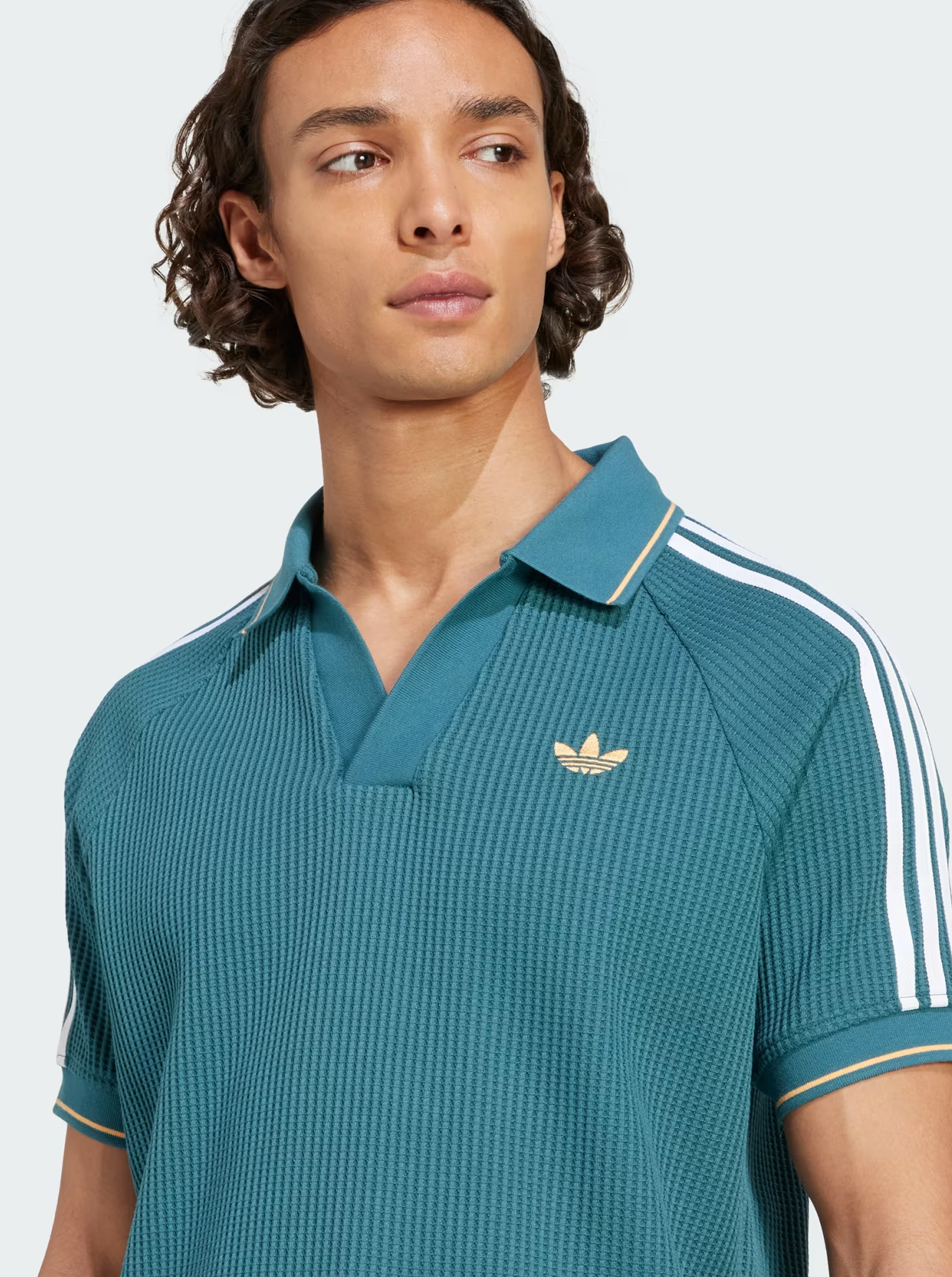 Waffle Knit Polo Shirt