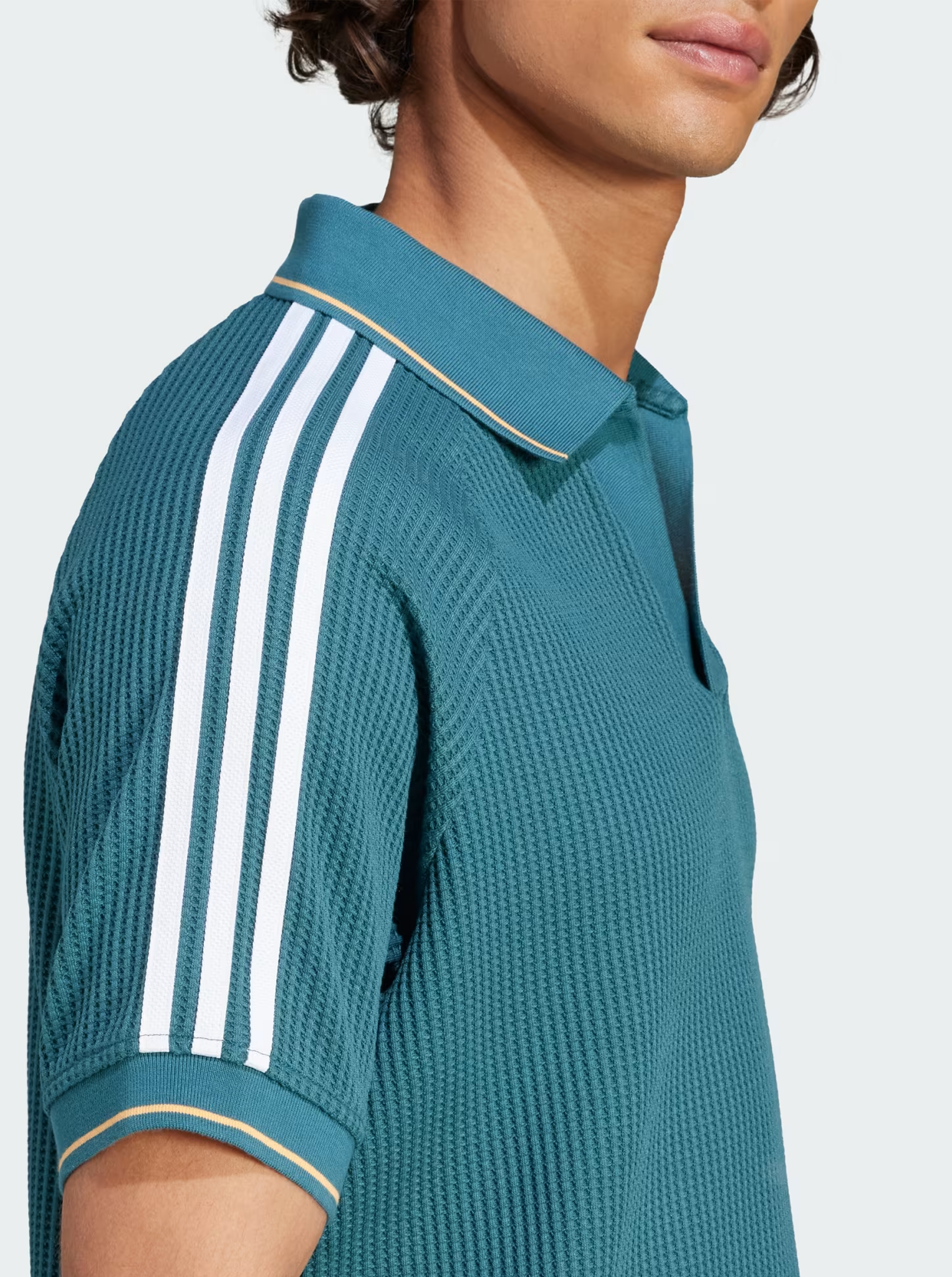 Waffle Knit Polo Shirt
