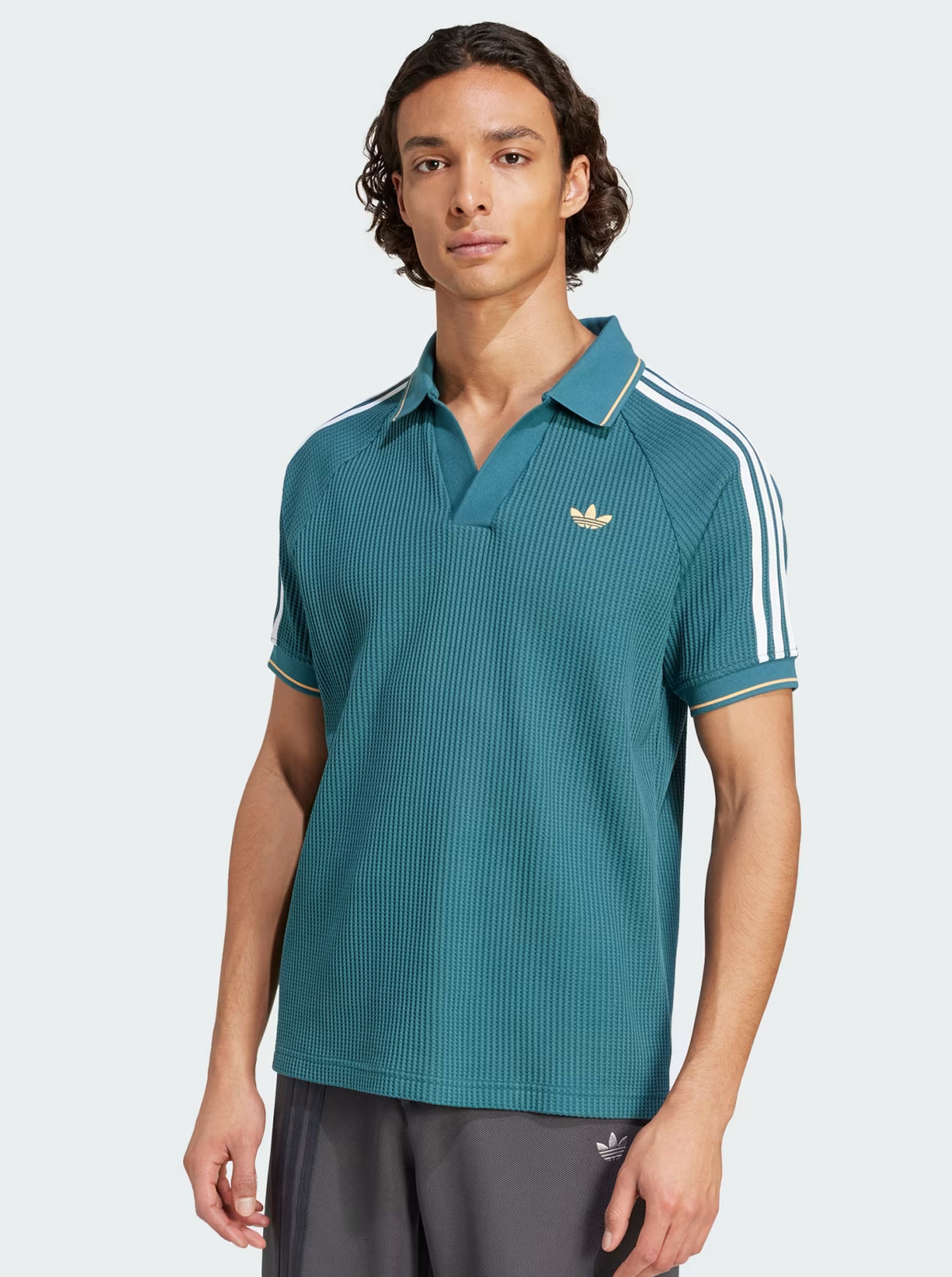 Waffle Knit Polo Shirt